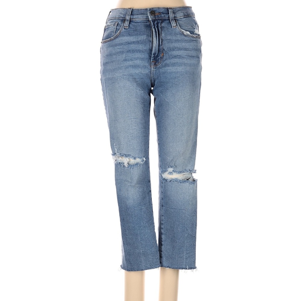 Kensie Blue Distressed Slim Fit Jeans